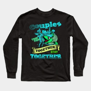 Couples fishing together Long Sleeve T-Shirt